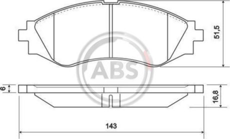 Колодки тормозные 1 A.B.S. 37055