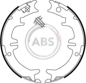 Колодка гальм. барабан. LEXUS, TOYOTA задн. (вир-во ABS) A.B.S. 9114