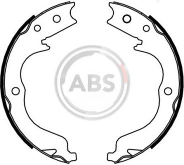 Колодка гальм. барабан. MITSUBISHI LANCER 2.0 EVO 08-,OUTLANDER II 2.2 3.0 07 задн. (вир-во ABS) A.B.S. 9235
