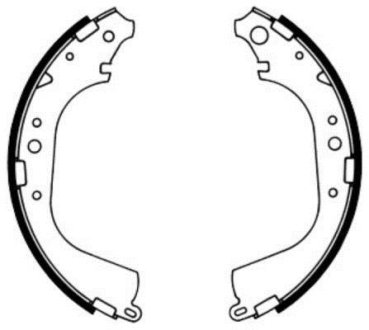 Гальмівні колодки, барабанные ABE C02039ABE