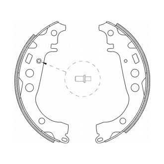 Гальмівні колодки, барабанные ABE C02059ABE