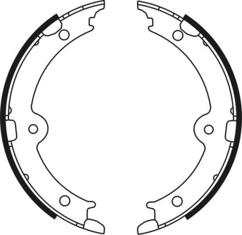 Гальмівні колодки, барабанні ABE C02087ABE