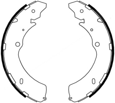 Гальмівні колодки, барабанні ABE C09009ABE