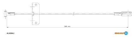 Ad41.0204.2трос ручника передний nissan primast ADRIAUTO 4102042