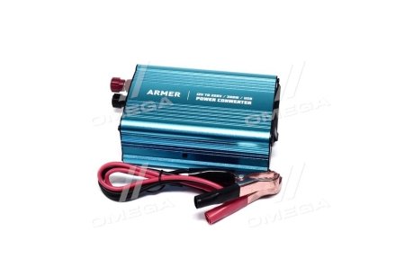 Перетворювач напруги 12V-220V/300W/USB/мод.хвиля <> ARMER ARM-PI300