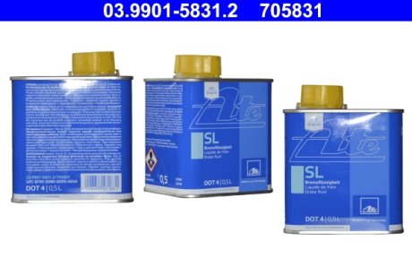 Тормозна рідина SL DOT 4 0,5 L ATE 03990158312