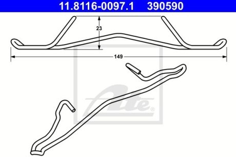 Автозапчасть ATE 11.8116-0097.1