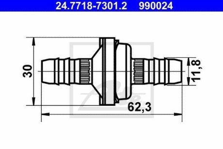 Контрольний клапан ATE 24771873012