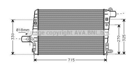 Iнтеркулер AUDI (вир-во AVA) AVA COOLING Ai4136