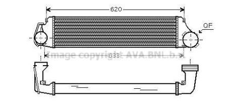 Охолоджувач наддувального повітря AVA COOLING BW4282 (фото 1)