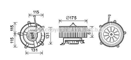 Компрессор салону AVA COOLING BW8478