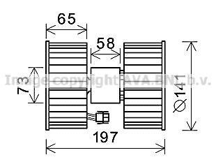 Компрессор салону AVA COOLING BW8483