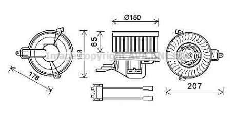 Компрессор салону AVA COOLING CN8511