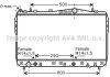 Радіатор охолодження SSANG YONG ACTYON/KYRON (05-) (вир-во) AVA COOLING DWA2105 (фото 2)