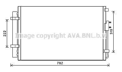 Радиатор кодиціонера AVA COOLING HY5344D