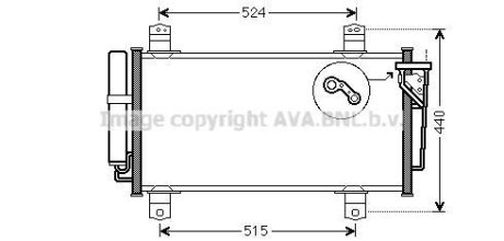 Радиатор кондиционера AVA COOLING MZA5231D (фото 1)