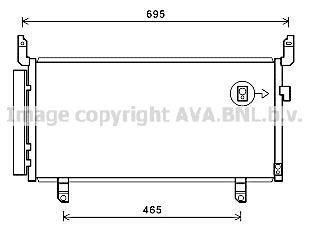 Конденсатор кондиціонера SUBARU FORESTER (2013) 2.0 TDI (вир-во) AVA COOLING SU5104D (фото 1)