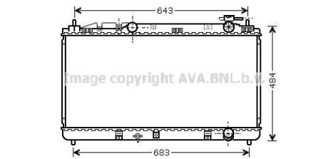 Радiатор (вир-во AVAl) AVA COOLING TO2598