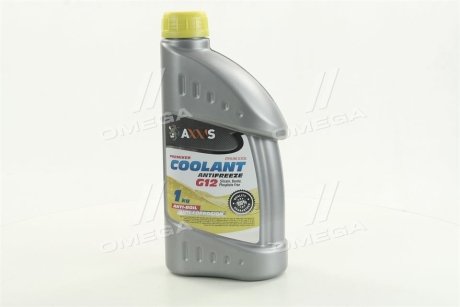 Антифриз YELLOW G12 Сoolant <> (желтый) (Канистра 1кг) Axxis AX-2007