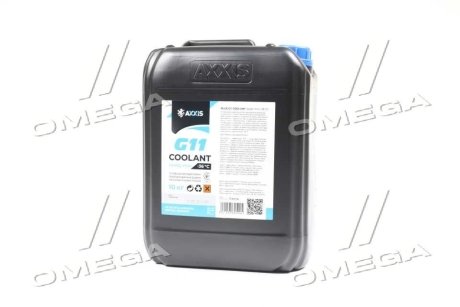 Антифриз BLUE G11 Сoolant Ready-Mix -36°C <> (синий) (Канистра 10кг) Axxis AX-P999-G11B RDM10 (фото 1)