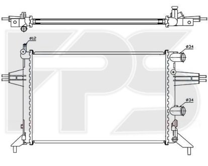 Радиатор охолодження BEHR FP 52 A301-X