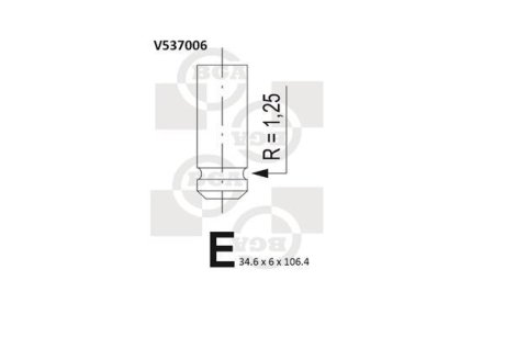 Впускной клапан BGA V537006