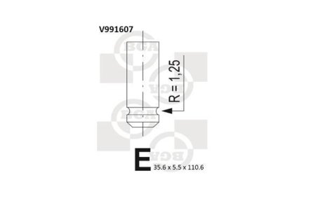 Клапан BGA V991607