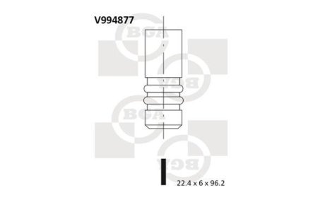 Выпускной клапан BGA V994877