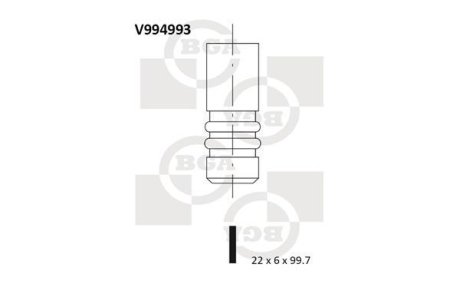 Клапан BGA V994993 (фото 1)