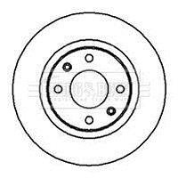 - Диск гальмівний (2 шт) BORG & BECK BBD4245