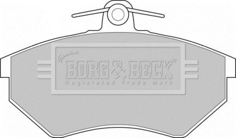 - Гальмівні колодки до дисків BORG & BECK BBP1406 (фото 1)