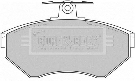 - Гальмівні колодки до дисків BORG & BECK BBP1620