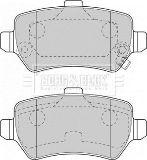- Гальмівні колодки до дисків BORG & BECK BBP1777