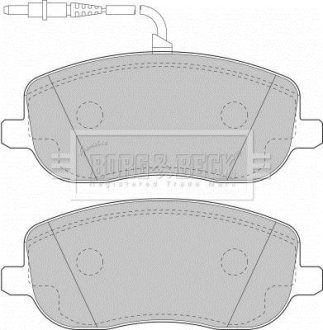 - ГАЛЬМІВНІ колодки до дисків BORG & BECK BBP1826