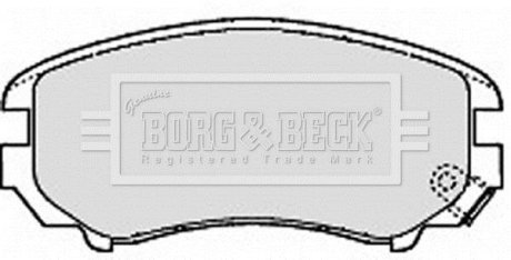 - ГАЛЬМІВНІ колодки до дисків BORG & BECK BBP1884