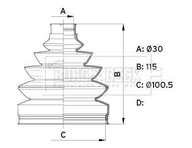 Пыльник BORG & BECK BCB6345