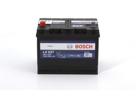 Акумулятор 12В/75Аг/600А/18,1кг BOSCH 0 092 L40 270