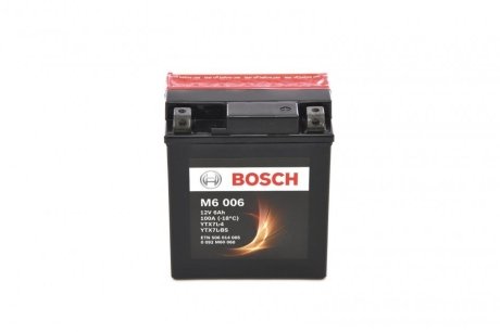 Акумулятор сухозаряджений AGM 6Ah 100А BOSCH 0 092 M60 060