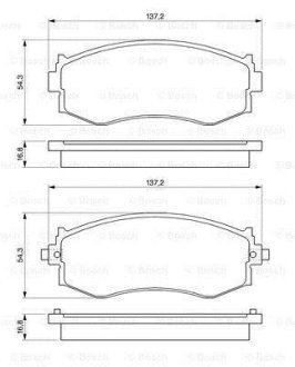 Гальмівні колодки дискові BOSCH 0986461121 (фото 1)