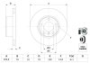 Диск гальмівний BMW 5 (E39) передн., вент. (вир-во) BOSCH 0 986 478 848 (фото 5)