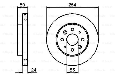 Тормозной диск BOSCH 0 986 479 231 (фото 1)