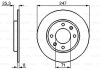 ДИСК ГАЛЬМIВНИЙ ЗАДНIЙ COATED BOSCH 0986479B35 (фото 6)