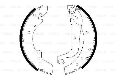 Тормозные колодки, к-кт. BOSCH 0 986 487 547