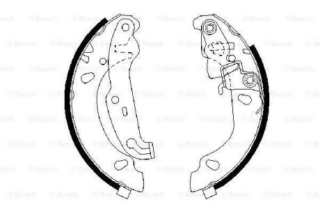 Гальмівні колодки барабанные BOSCH 0 986 487 624