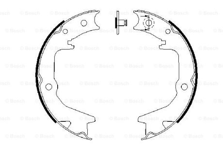 Гальмівні колодки барабанные BOSCH 0986487685 (фото 1)