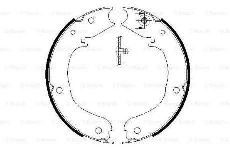 Колодки тормозные BOSCH 0 986 487 710