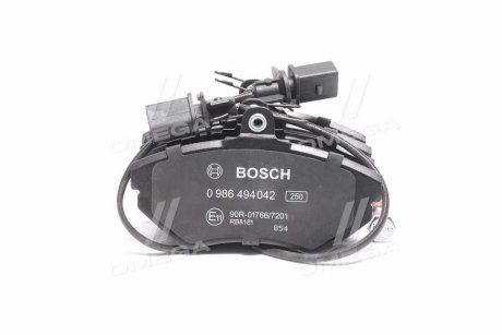 Колодка гальм. AUDI A4, VW PASSAT передн. (вир-во) BOSCH 0 986 494 042