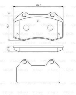 Гальмівні колодки дискові BOSCH 0986494551 (фото 1)