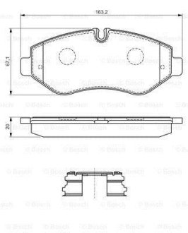 ДИСКОВІ КОЛОДКИ BOSCH 0986494582