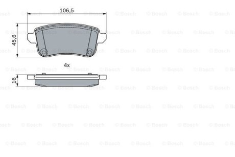 Гальмівні колодки BOSCH 0 986 494 978